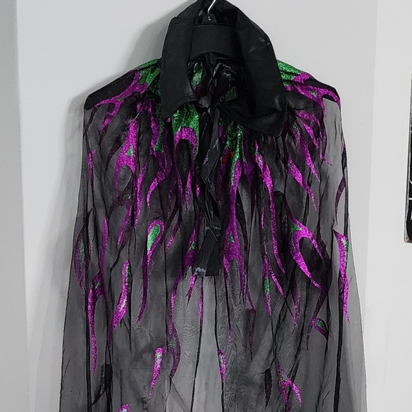 2PC Sexy Villain Cape and Horn Headpiece Set- OSFM- NEVER WORN-STILL NIP - Picture 12 of 12